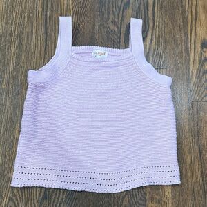Cat & Jack Lavender Knit Tank Top